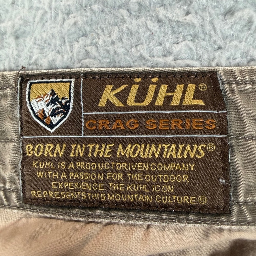 Kuhl Crag Series Mens 36x30 Brown Hiking Outdoor Pants Articulated Knee Cotton - Picture 10 of 13